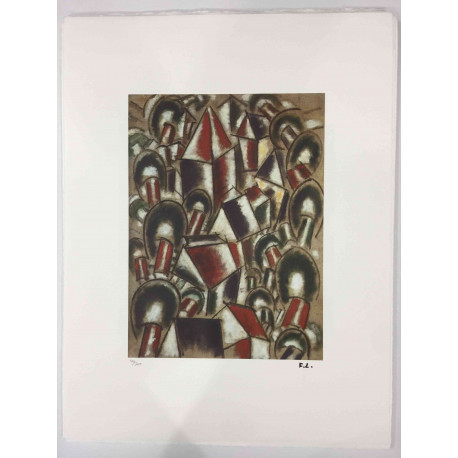 Fernand Leger Off set lithograph cm 50x65 certified