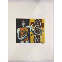 Fernand Leger Lithografie off set 50x65 cm gecertificeerd