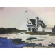 Edward Hopper 57x38 cm-ko off-set litografia ziurtagiria