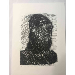 Mario Ceroli Lithographie hors set 50x65 cm certifiée