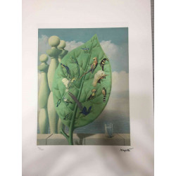 Rene Magritte Off set lithograph cm 50x70 certified