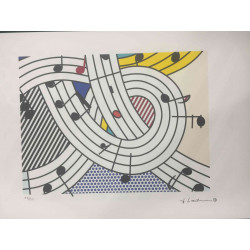 Roy Lichtenstein Off set lithograph cm 50x35 certified