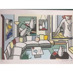 Roy Lichtenstein Lithographie Offset 50x35 cm zertifiziert