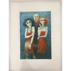 Remo Squillantini Off set lithograph cm 50x70 certified