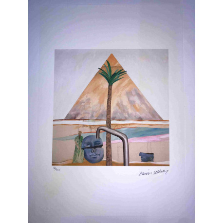 David Hockney  Litografia off set cm 50x70 certificata