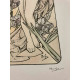 Alphonse Mucha lithographie hors set 50x70 cm