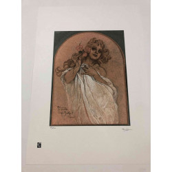 Setul off set litografie Alphonse Mucha 50x70 cm